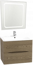 Водолей Мебель для ванной Adel 70 подвесная дуб крымский коричневый – фотография-1